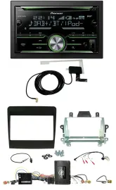 Pioneer CD USB Lenkrad Bluetooth 2DIN DAB Autoradio für Porsche 911 991 2011-201