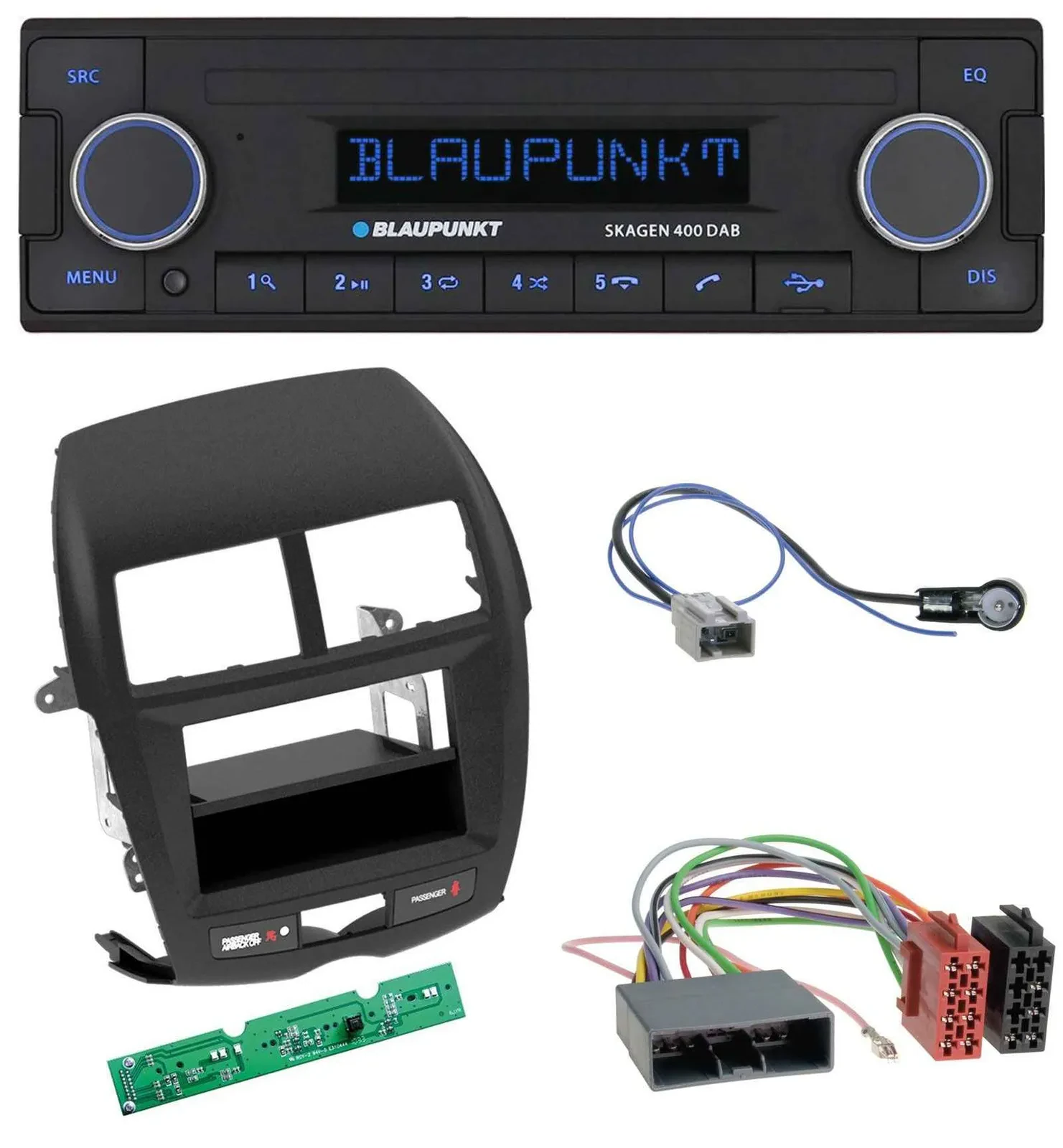 Blaupunkt DAB USB Bluetooth MP3 Autoradio für Mitsubishi ASX (2010-2014)