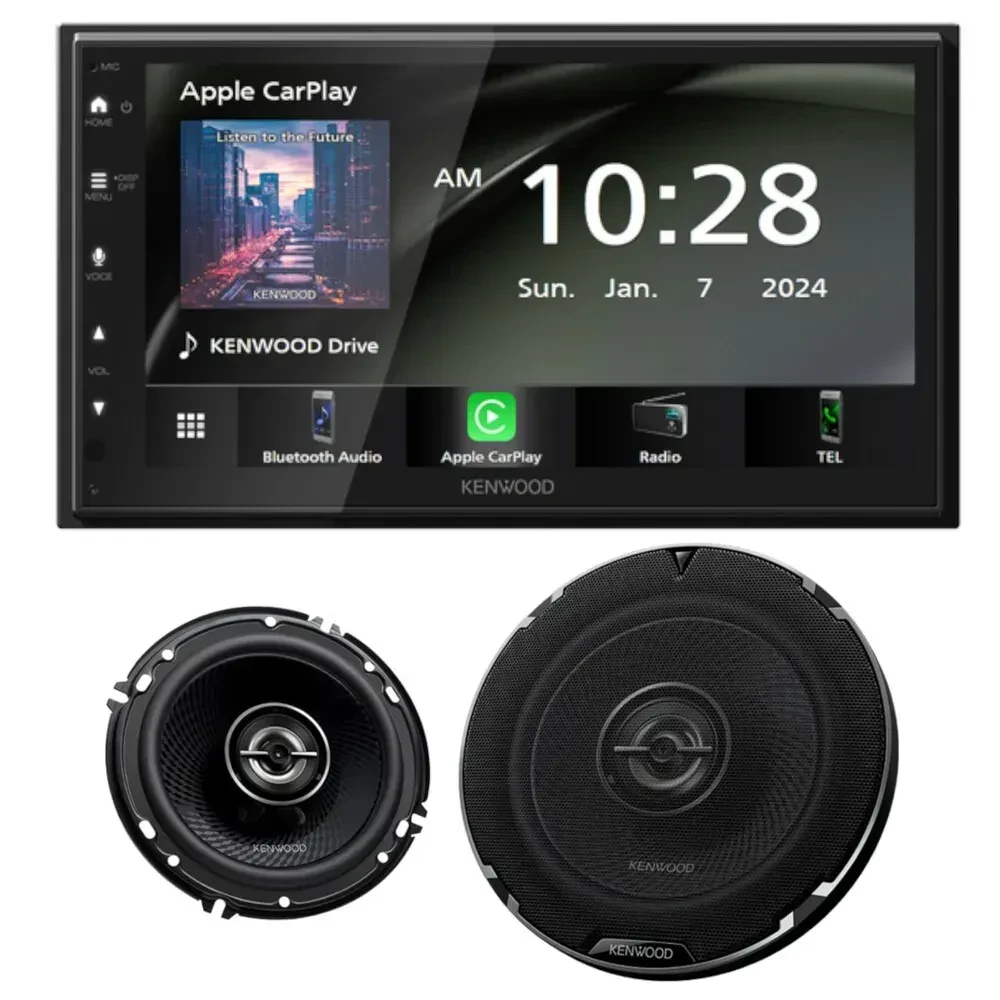 Автомагнитола Kenwood DMX4710S (набор) с 6.5" коаксиальными динамиками KFC-1698RS
