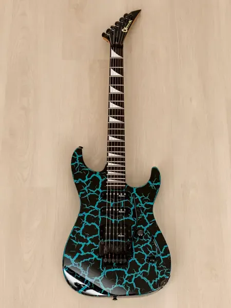 Электрогитара Charvel by Jackson Dinky Custom DK-085-SSH Blue Crackle w/gigbag Japan 1980s