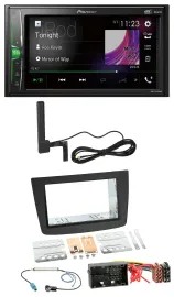 Автомагнитола для Alfa Romeo Mito (955) Pioneer 2DIN, Bluetooth, DAB, MP3, AUX, черный
