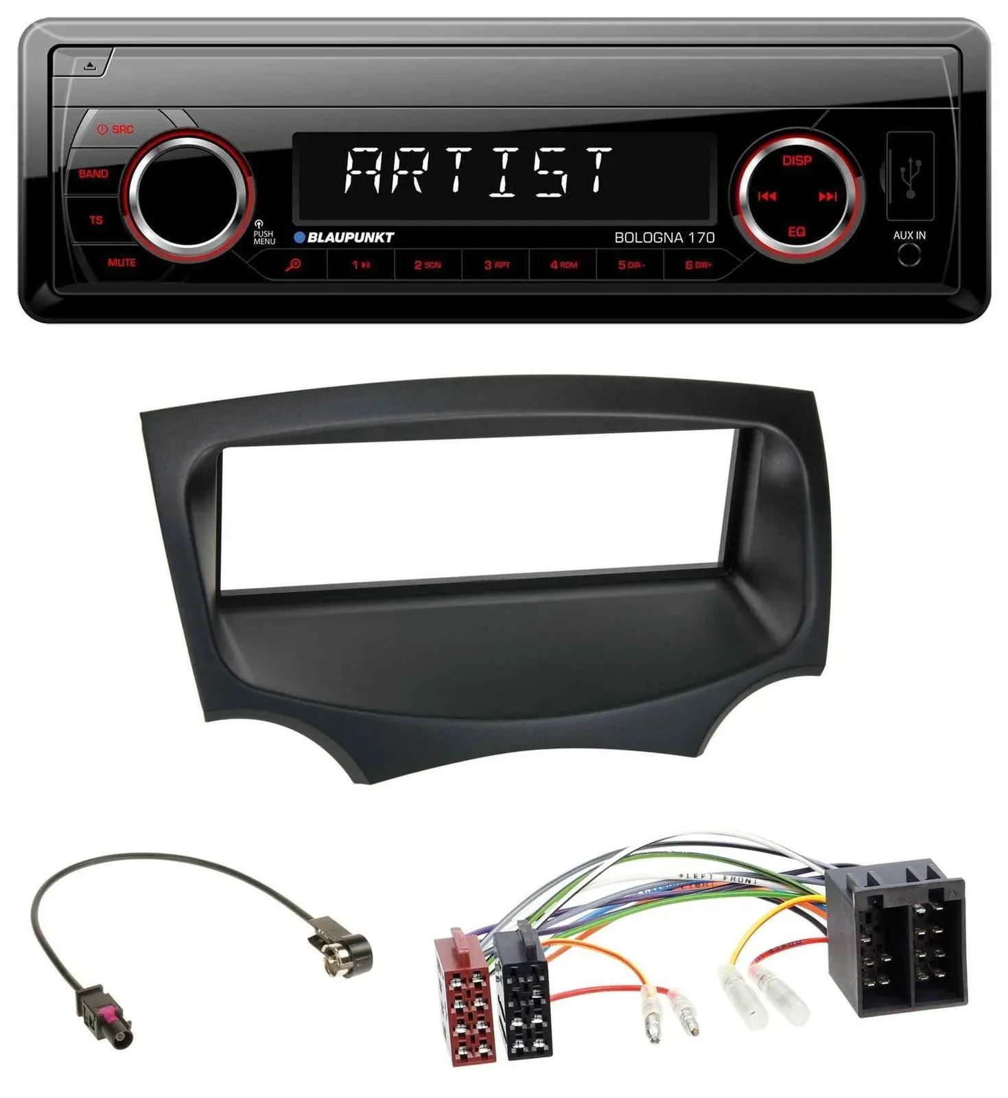 Blaupunkt SD USB 1DIN MP3 AUX Autoradio für Ford Ka (RU8, ab 2008)