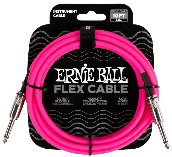 Инструментальный кабель Ernie Ball 6413 3м Flex Pink