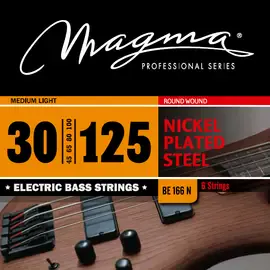 Струны для 6-струнной бас-гитары 30-125 Magma Strings BE166N