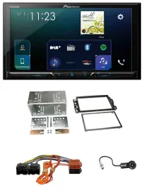 Автомагнитола Pioneer 2DIN, DAB, Bluetooth, USB, MP3 для Cadillac BLS (2006–2010)