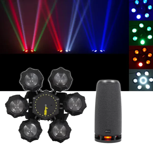 Светодиодный прибор Chauvet DJ Helicopter Q6 с Bluetooth-колонкой