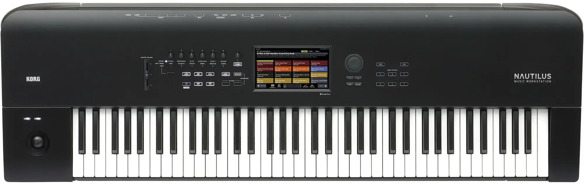 Синтезатор KORG NAUTILUS-73 рабочая станция, 73 клавиши, полувзвешенная Natural Touch