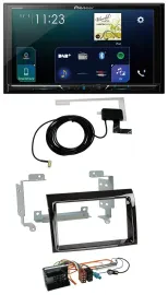 Автомагнитола для Citroen Jumper 2006–2011 Pioneer 2DIN, DAB, USB, MP3, Bluetooth, черный (Piano Black)