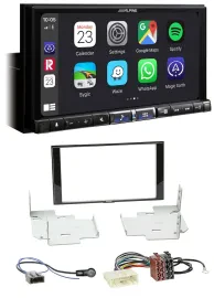 Alpine 2DIN DAB USB MP3 Bluetooth Autoradio für Nissan Micra Note ab 2013