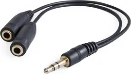 Разветвитель для наушников Defender Audio Jack для 2 наушников, 15 см