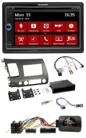 Blaupunkt TMC USB Lenkrad Bluetooth DAB 2DIN Navigation für Honda Civic 06-10 Hy