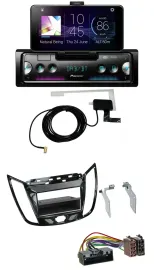 Pioneer DAB Bluetooth MP3 USB Autoradio für Ford C-Max Kuga Klavierlack schwarz