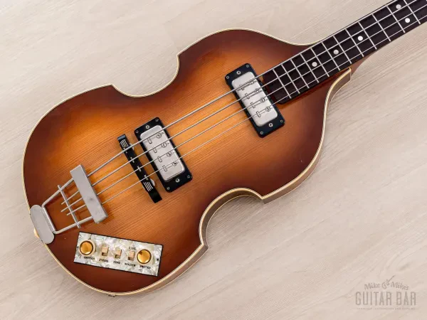 1978 Hofner 500/1 Violin Vintage Beatle Bass '60s-Spec w/ Staple Pickups