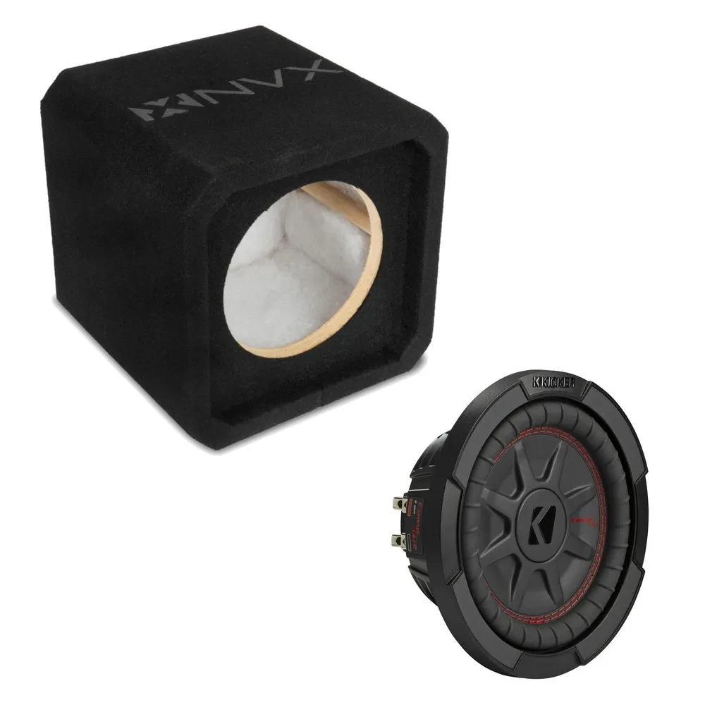 Сабвуфер пассивный для авто NVX NE81S 8", закрытый, MDF 3/4", 1 динамик, shallow