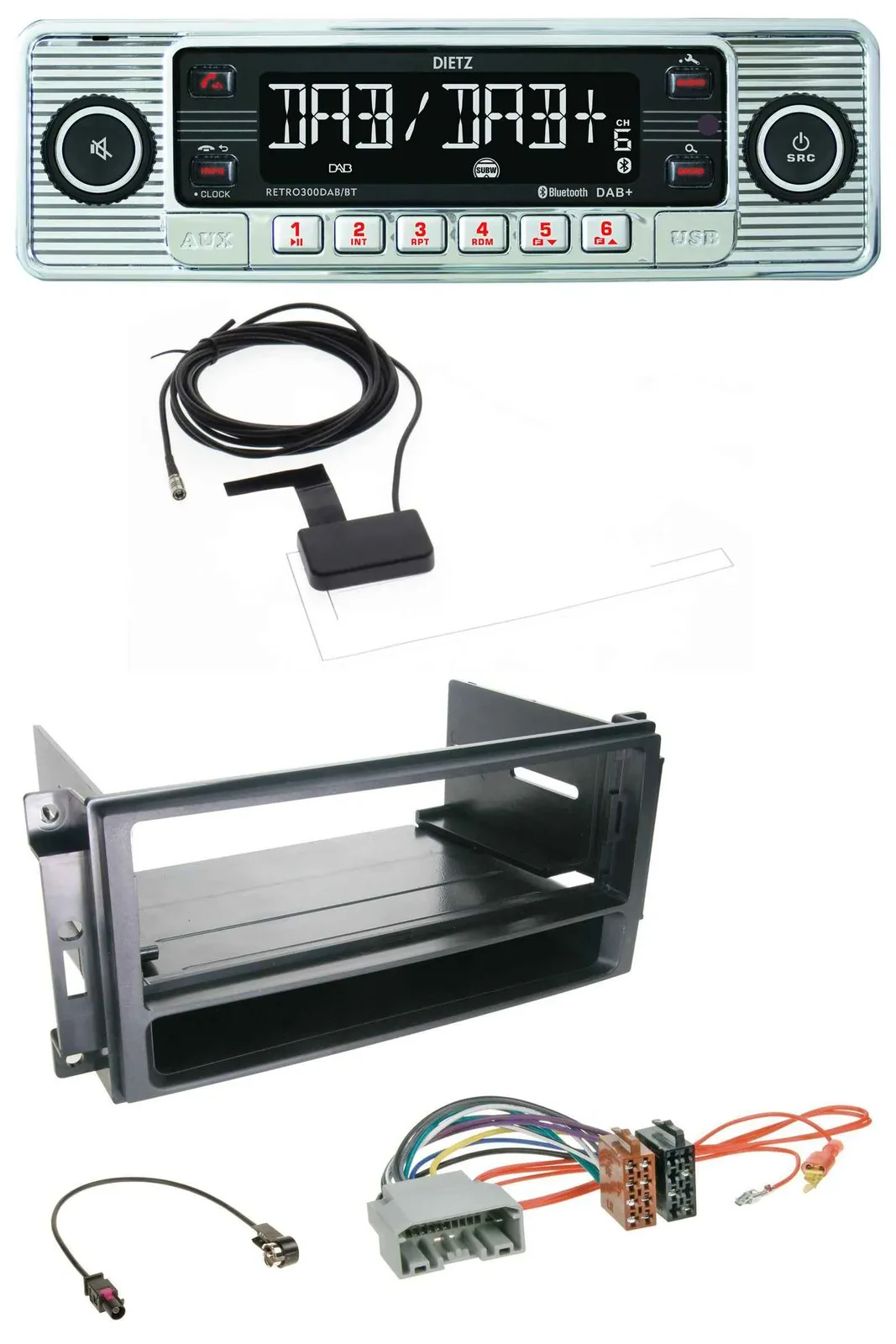 Dietz Bluetooth USB MP3 DAB Autoradio für Chrysler 300C Sebring Dodge Avenger Ni