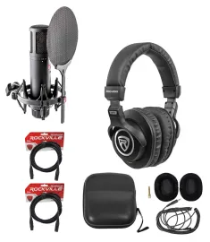 Se Electronics sE2200 Recording Microphone+Shockmount+Pop Filter+Headphones