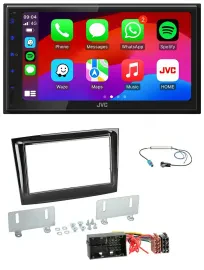 JVC Bluetooth 2DIN MP3 DAB USB Autoradio für Fiat Doblo ab 2015 piano schwarz