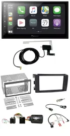 Pioneer USB Lenkrad 2DIN Bluetooth DAB Autoradio für Smart ForFour 2004-2006