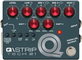 Педаль эффектов для электрогитары Tech 21 QST-R Q Strip - Dual Parametric EQ Instrument DI Channel Strip