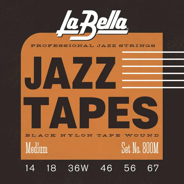 Струны для электрогитары La Bella 800M Jazz Tapes 14-67