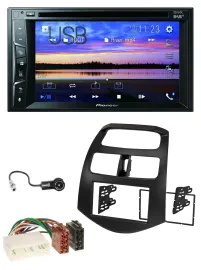 Pioneer Bluetooth 2DIN USB DVD DAB MP3 Autoradio für Chevrolet Spark KLM 2012-20
