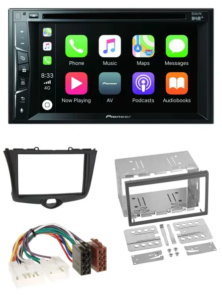 Pioneer MP3 USB DVD Bluetooth DAB 2DIN Autoradio für Toyota Yaris (2003-2005)