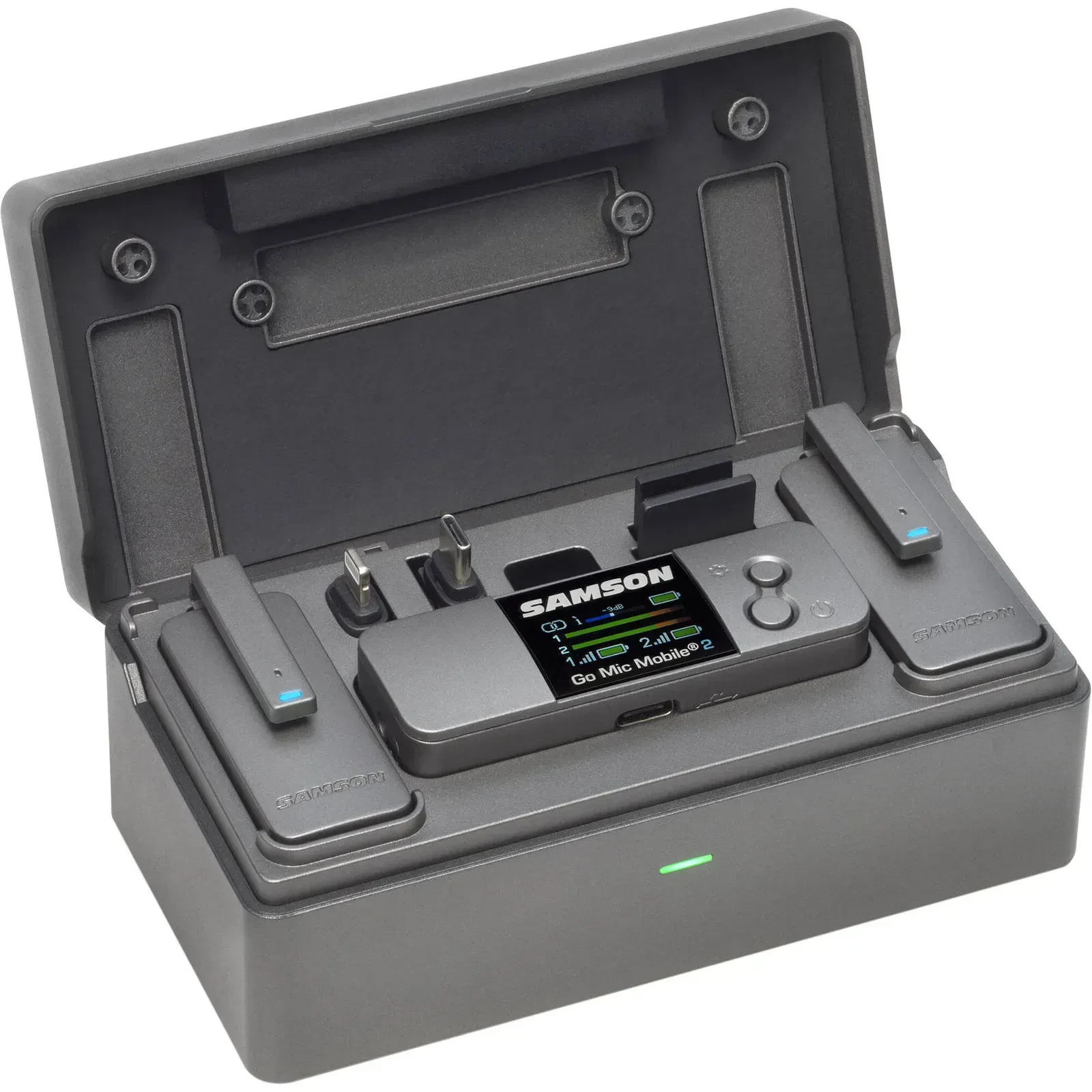Микрофонная радиосистема для смартфона Samson Go Mic Mobile 2, 2 петличных микрофона, цифровая, 2.4 GHz