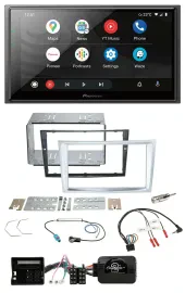 Pioneer USB 2DIN DAB Lenkrad Bluetooth Autoradio für Opel Zafira Astra H Corsa D