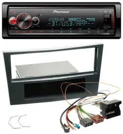 Pioneer Bluetooth USB MP3 DAB Autoradio für Opel Corsa D ab 2005 Stealth Schwarz