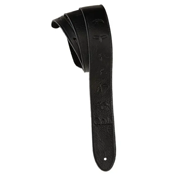 Ремень для гитары PRS 2" Leather Guitar Strap Embossed Birds Black