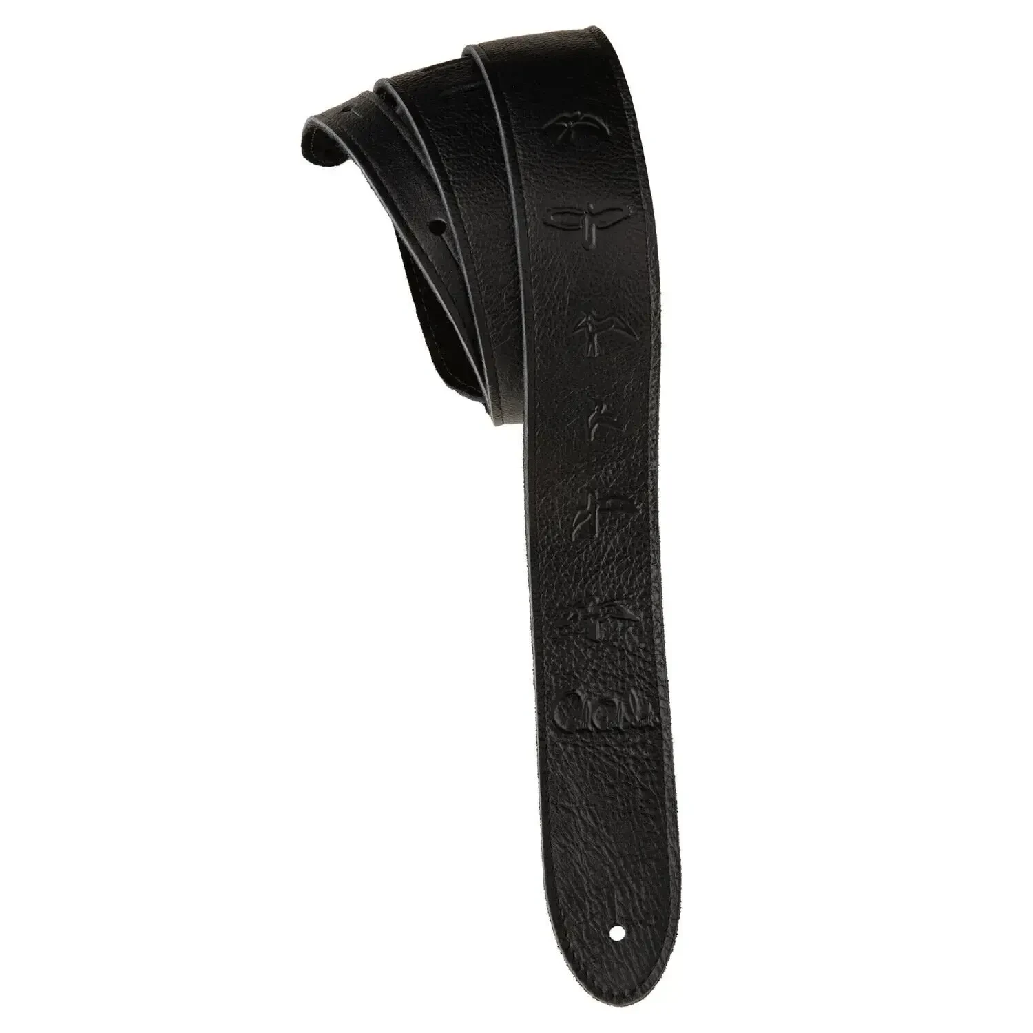 Ремень для гитары PRS 2" Leather Guitar Strap Embossed Birds Black