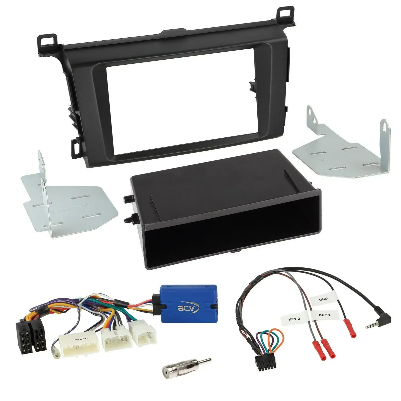 Einbauset Lenkradadapter DIN Autoradio für Toyota RAV-4 ab 2013