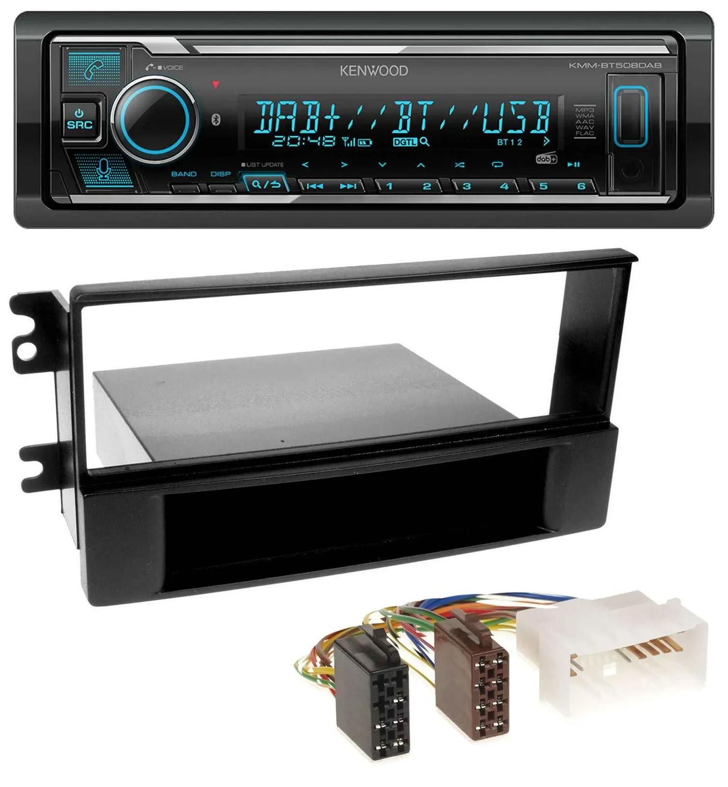 Автомагнитола для Kia Sportage (с 2005) Kenwood Bluetooth, MP3, DAB, USB