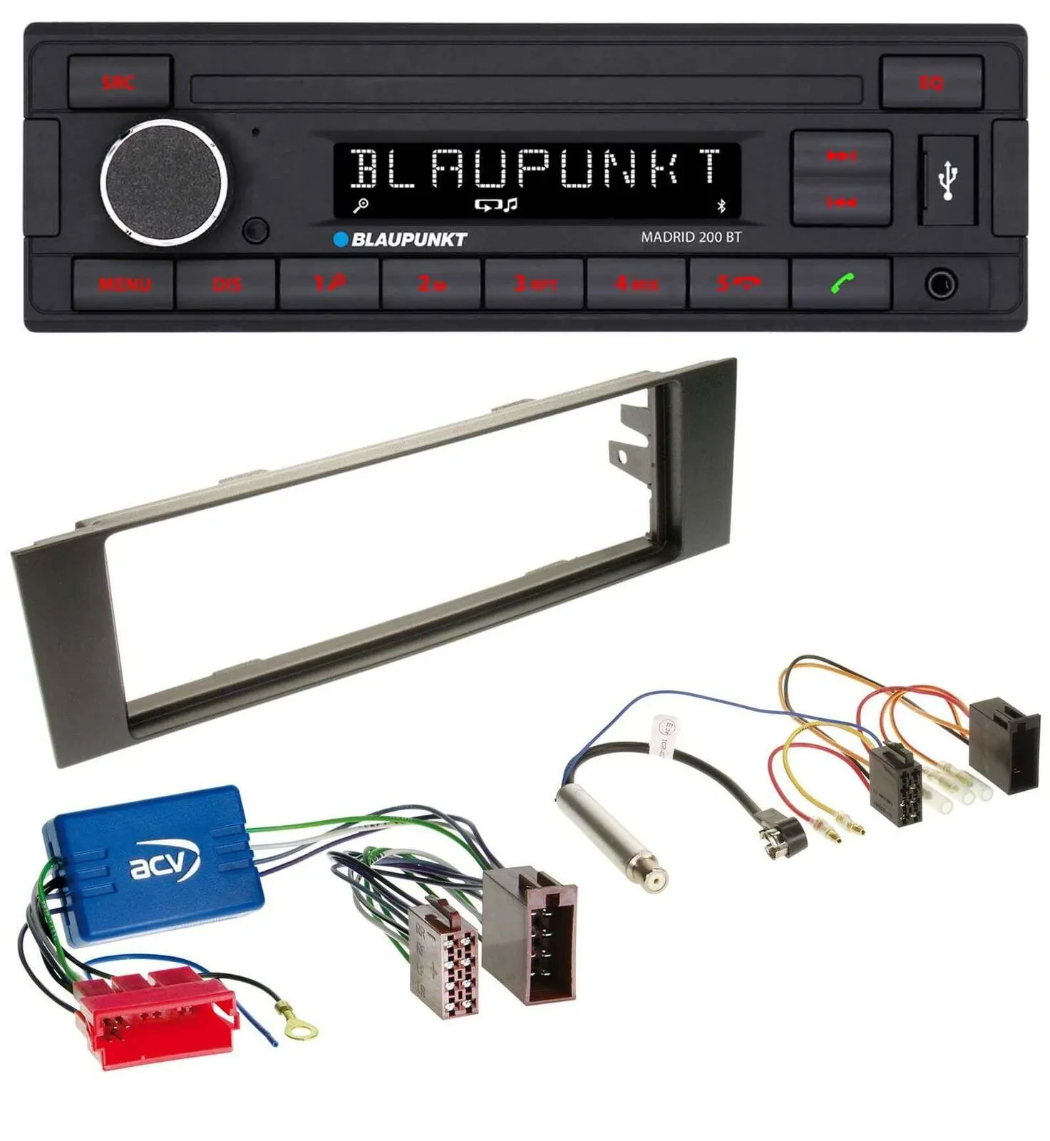 Blaupunkt USB AUX Bluetooth MP3 Autoradio für Audi A3 8P 03-06 Aktivsystem Mini-