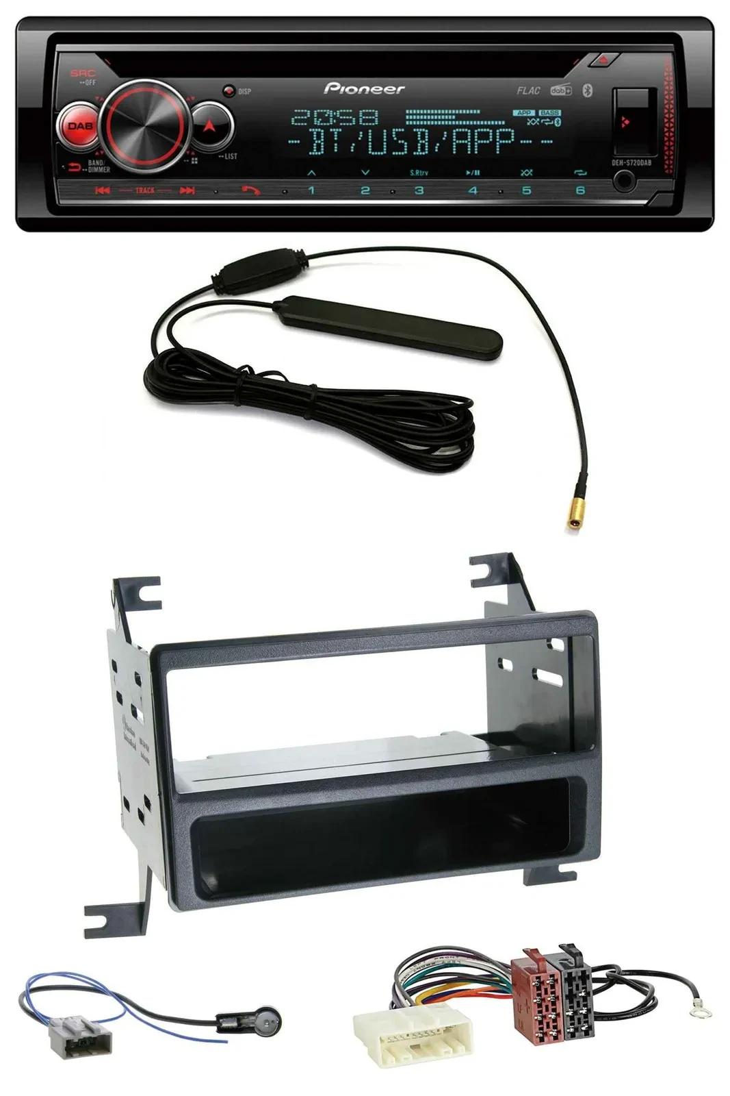 Автомагнитола для Nissan Juke (J15, 2010–2014) Pioneer USB, DAB, MP3, Bluetooth, CD