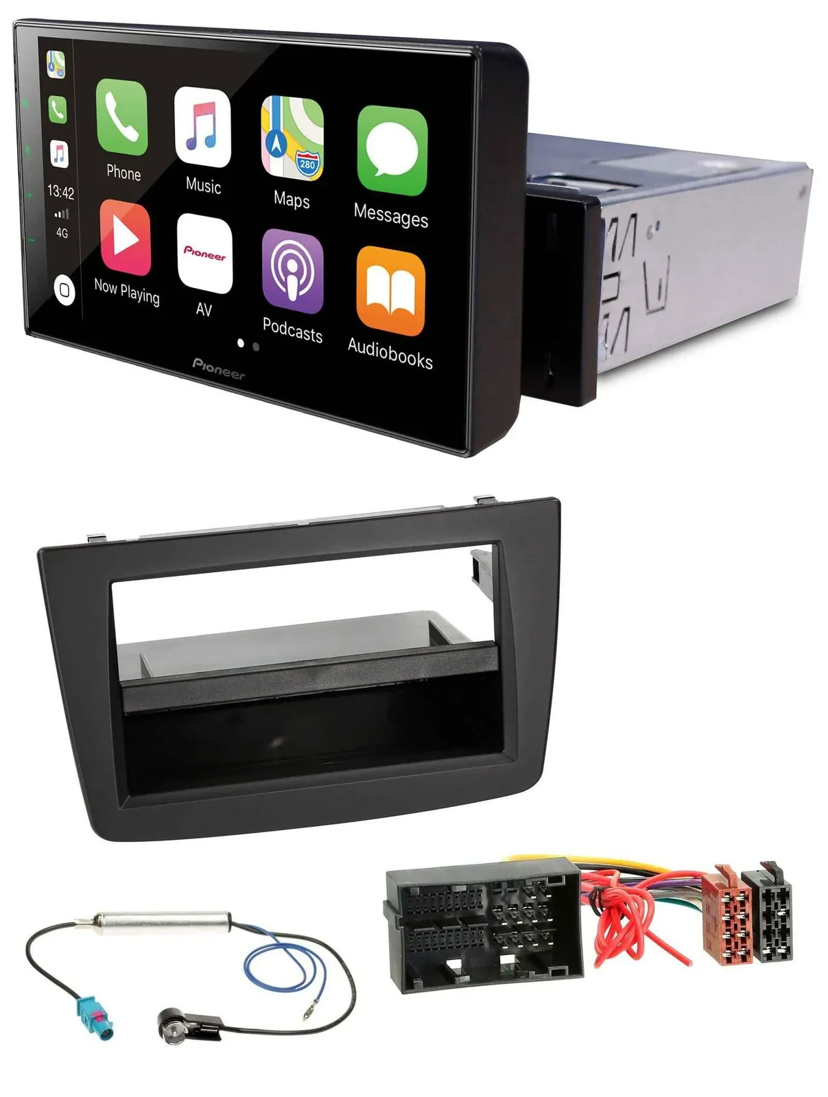 Pioneer Bluetooth MP3 DAB USB Autoradio für Alfa Romeo Mito 955 ab 14 schwarz