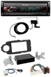 Автомагнитола Pioneer Bluetooth DAB USB MP3 для Toyota Yaris (2011–2014) черная