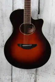 Yamaha Thinline Cutaway Acoustic Electric Guitar Old Violin Sunburst APX600 OVS