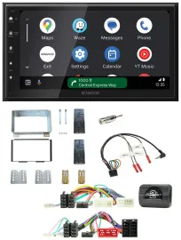 Автомагнитола для KIA Carnival II (VQ) 2006-201 Kenwood DAB, Bluetooth, USB, 2DIN, совместима с кнопками на руле