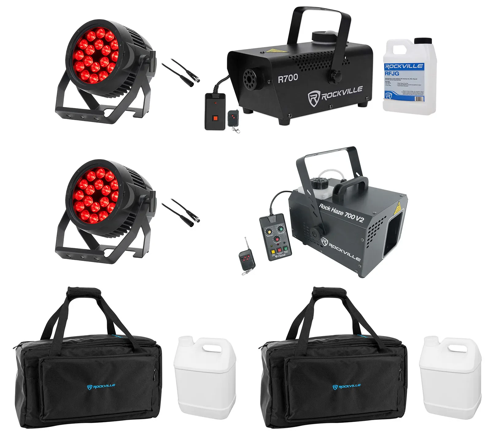 Комплект светового оборудования American DJ Encore LP18IP+ROCKHAZE 700 V2+R700-4