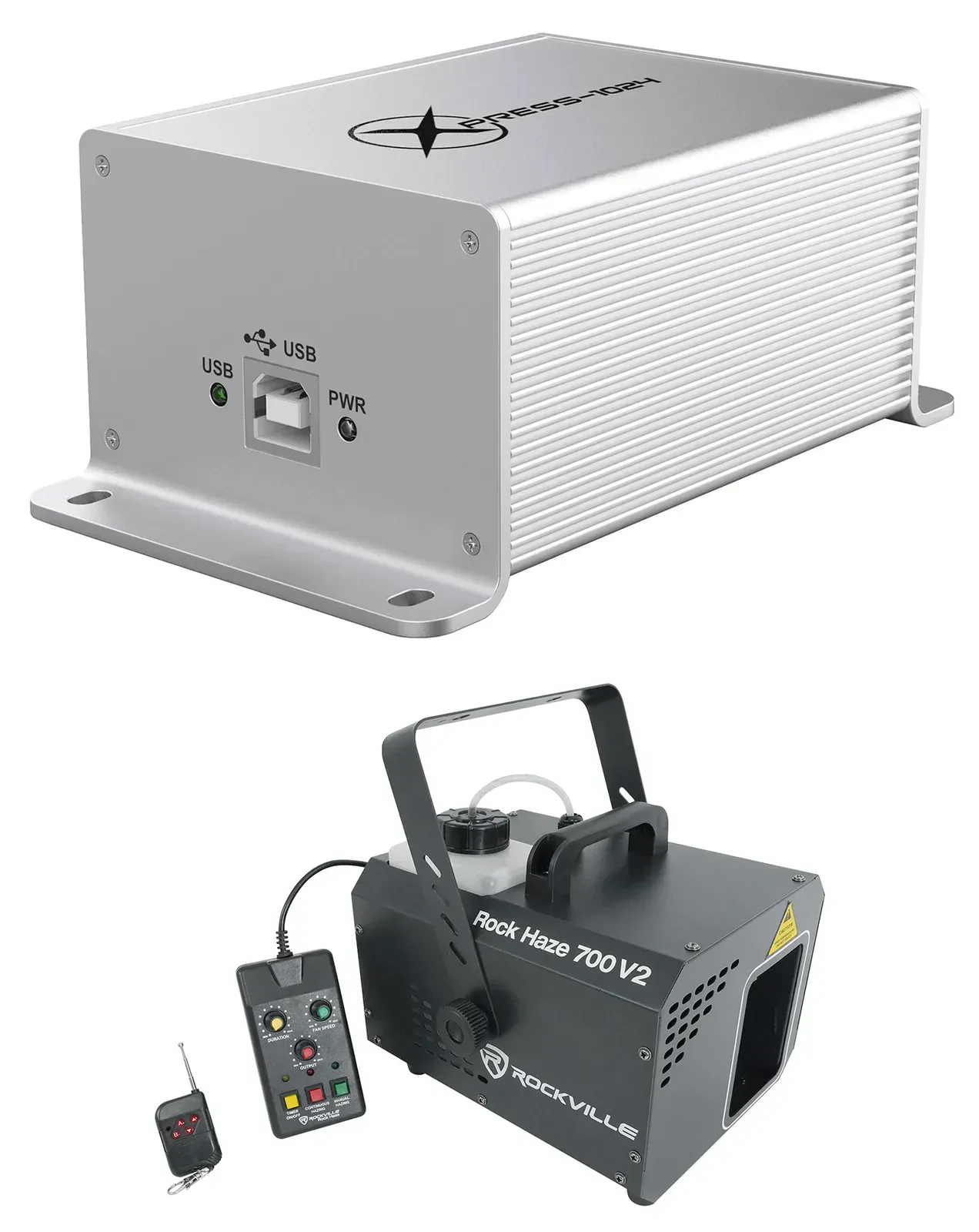 Chauvet DJ XPRESS 1024 Aluminum DMX Interface for ShowXpress Software+Hazer