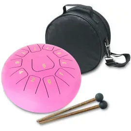 keepdrum TD8PK Tongue Drum Zungentrommel 20cm 11 Töne Pink