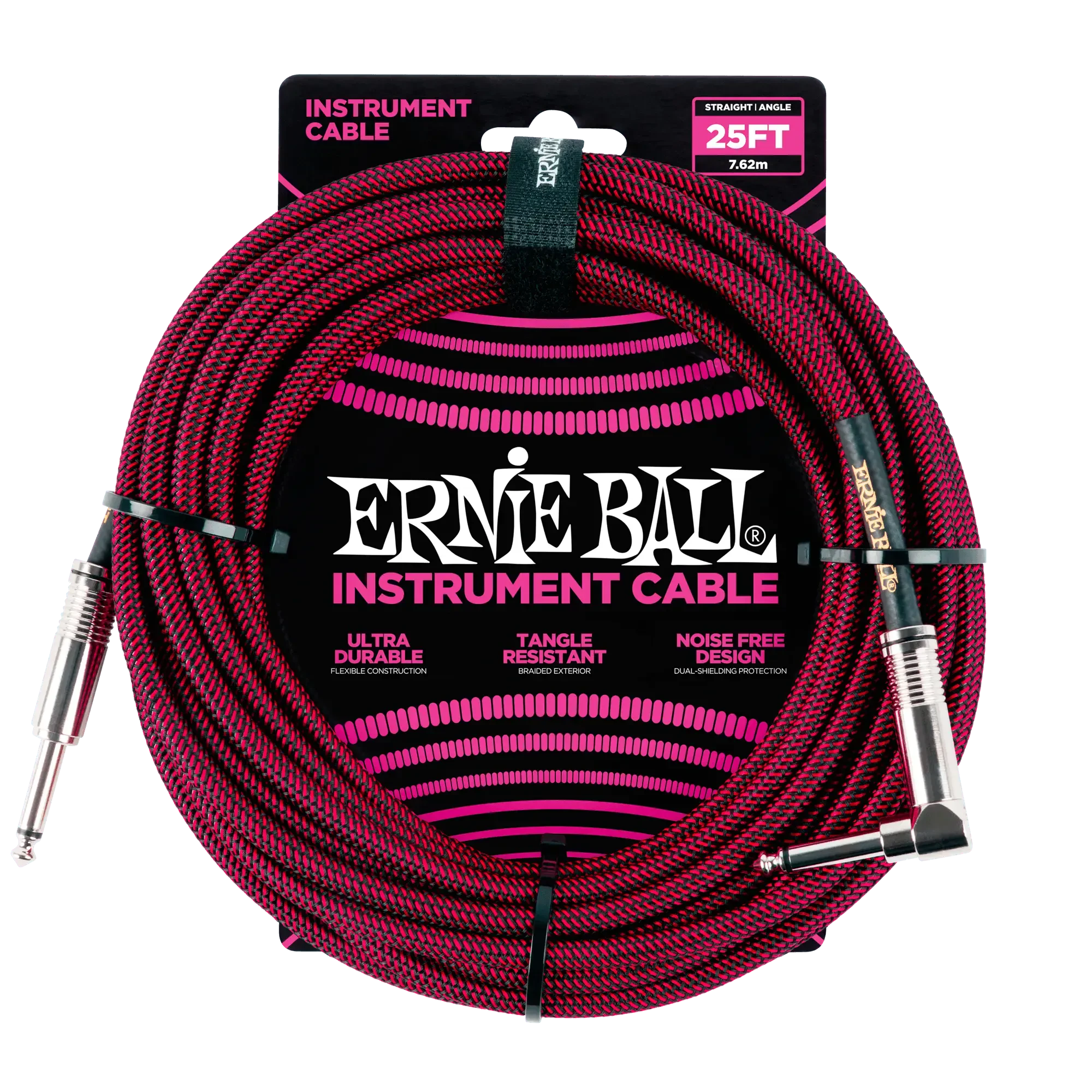 Инструментальный кабель Ernie Ball 6062 7.5м Braided Red