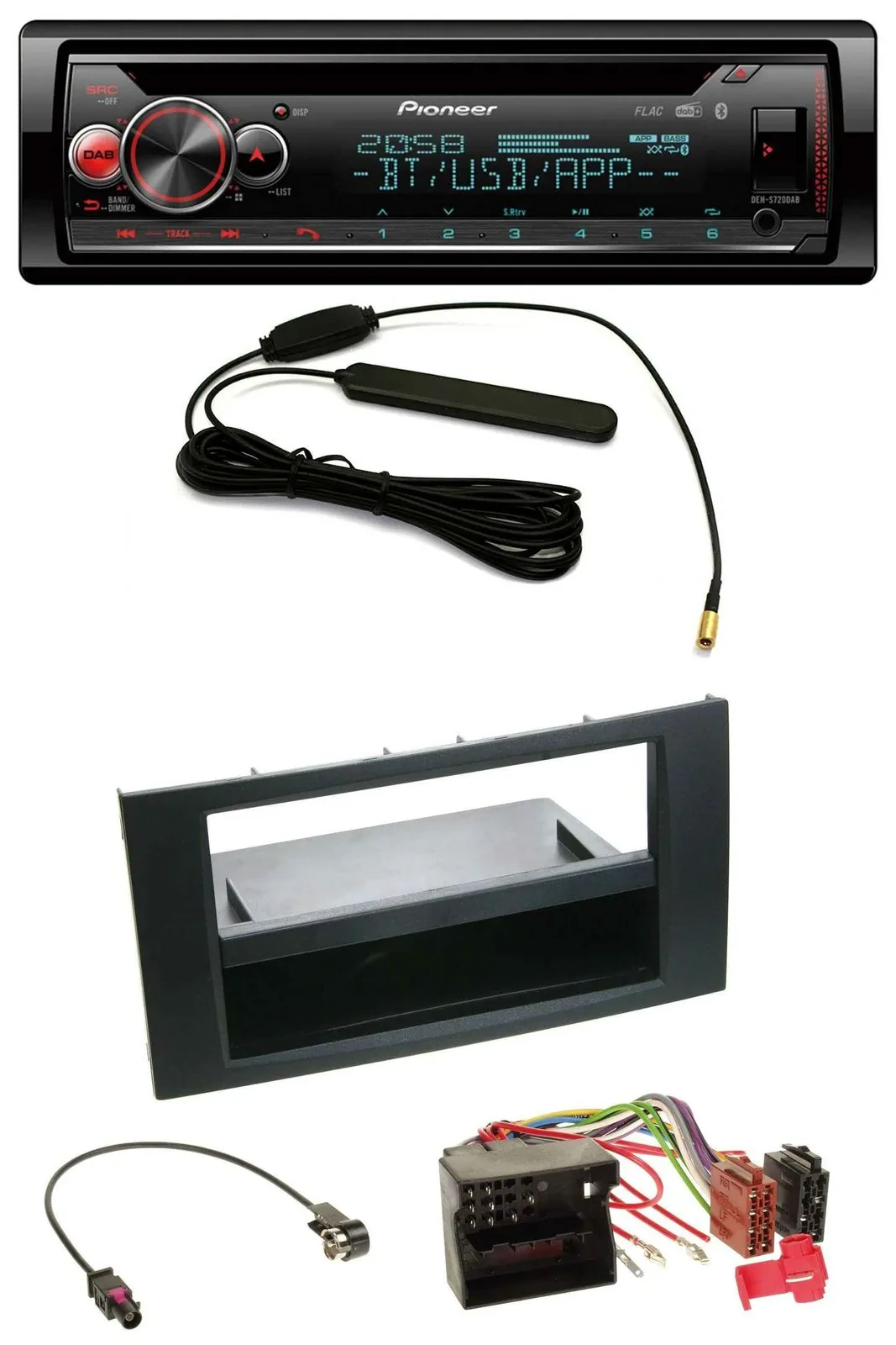 Автомагнитола Pioneer DAB, USB, Bluetooth, CD, MP3 для Ford Fusion/Transit/Kuga (2005–2012)