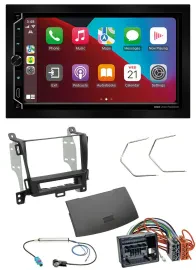 ESX 2DIN DAB USB MP3 Bluetooth Autoradio für Opel Zafira ab 12 jet black