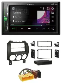 Pioneer 2DIN MP3 DAB USB Bluetooth Autoradio für Mazda 2 (ab 2007)