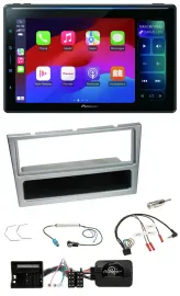 Pioneer Bluetooth DAB Lenkrad USB Autoradio für Opel Corsa C Tigra Meriva silber