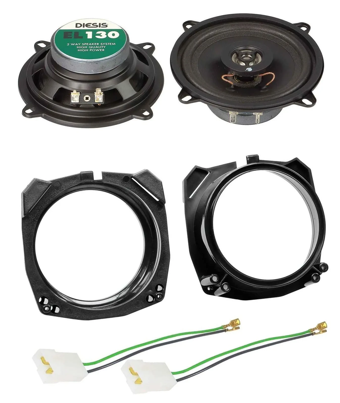 ACV 2-Wege 13cm 80Watt Lautsprecher für Ford Fiesta Mazda 121 Ablage Auto Boxen