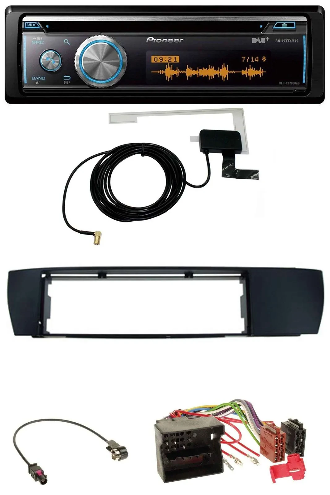 Автомагнитола Pioneer Bluetooth DAB MP3 USB CD для BMW X3 (E83, 2004–2010)