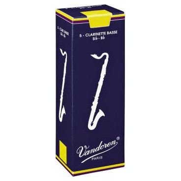 Vandoren Трость для бас-кларнета, CR-1215 (№ 1-1/2), серия Traditional, упаковка 5 штук